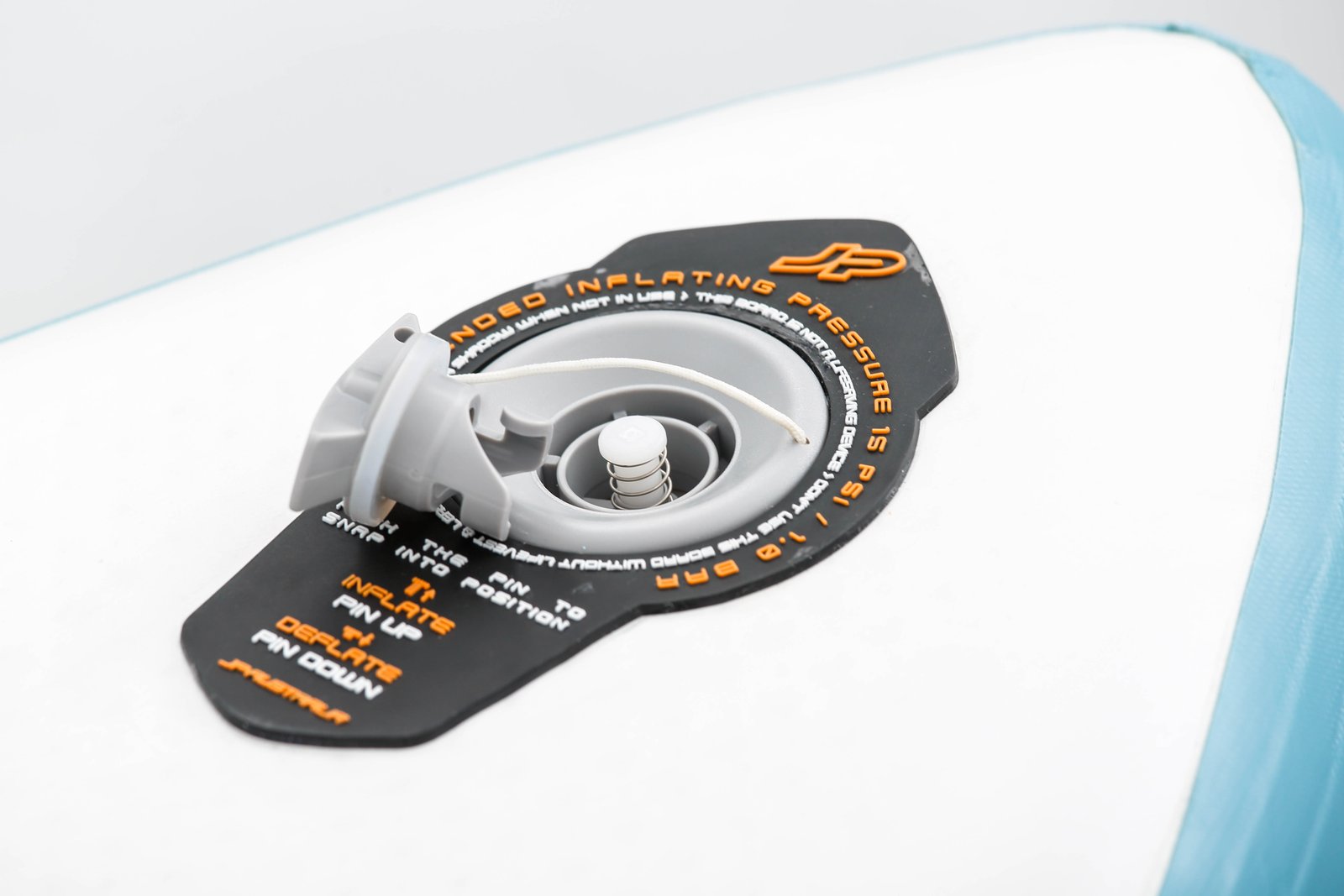 JP Australia Venus 5 LE 2025 felfújható SUP deszka szelepe a használati útmutatóval