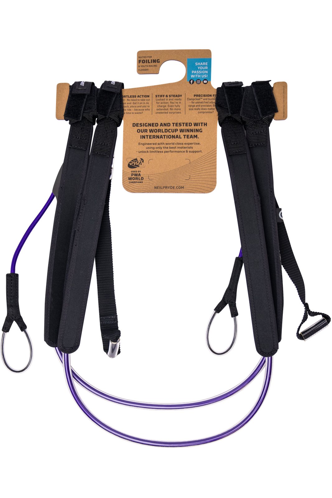 NeilPryde Foil Race HL Pro S 2026 windsurf trapéz kötél quick fit rögzítéssel és precíziós állítási lehetőséggel