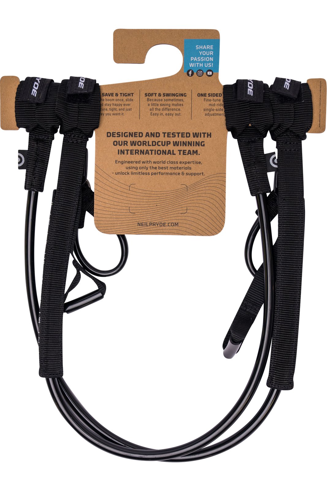 NeilPryde Race HL 2026 állítható windsurf trapezkötél, egykezes állítórendszerrel és megerősített húzófülekkel