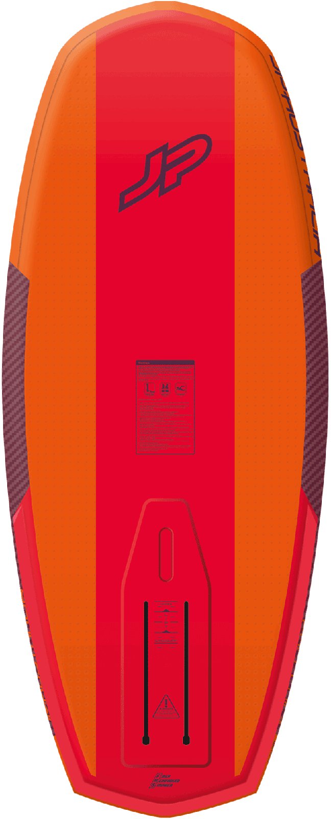 JP FreeFoil Air 2025 felfújható windsurf és wing foiling deszka narancssárga színben