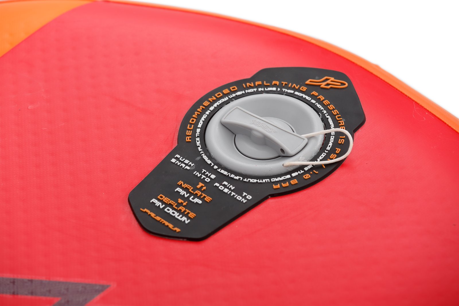 JP FreeFoil Air 2025 felfújható deszka légszelep részlete