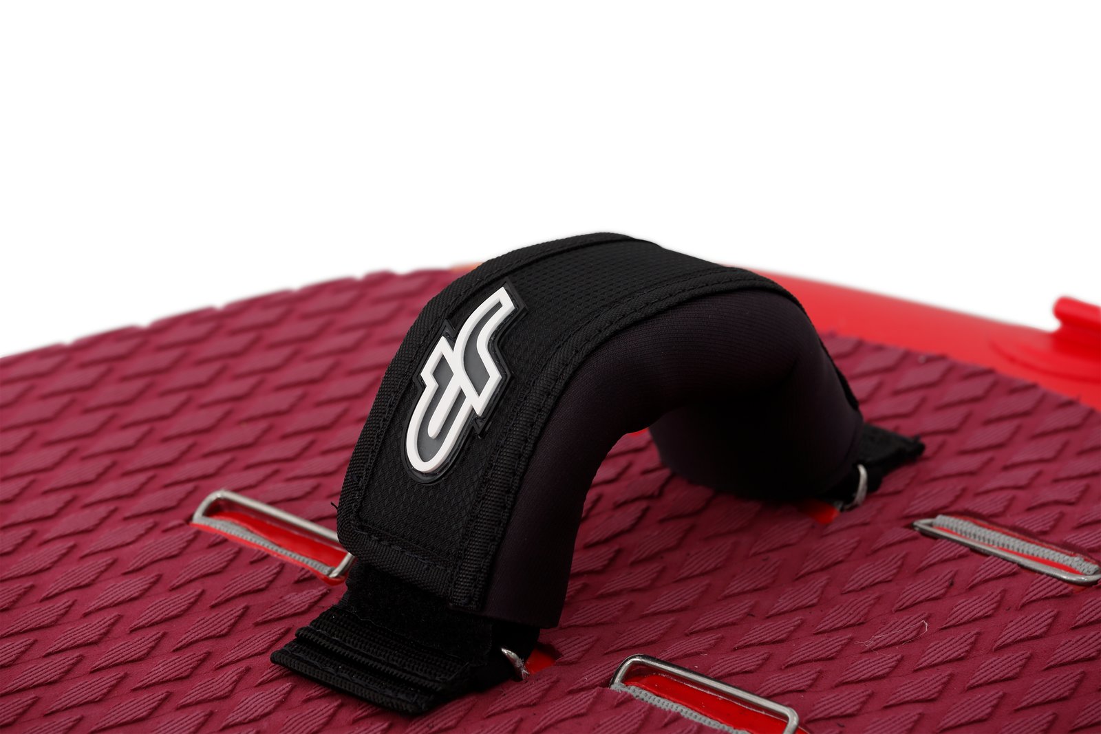 JP FreeFoil Air 2025 felfújható deszka párnázott lábpántja piros EVA borításon