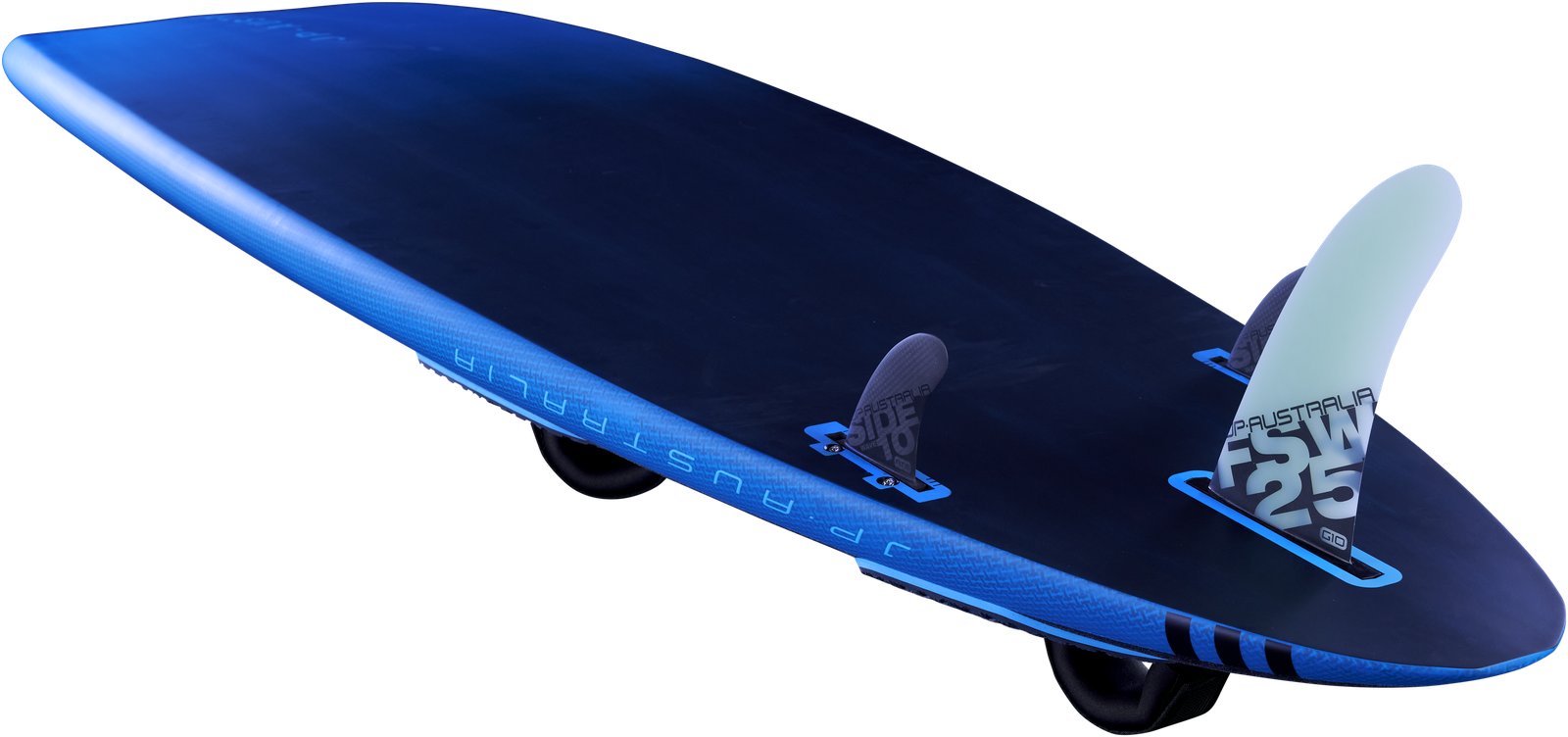 JP-Australia Freestyle Wave 2025 windsurf deszka alsó nézet uszonyokkal