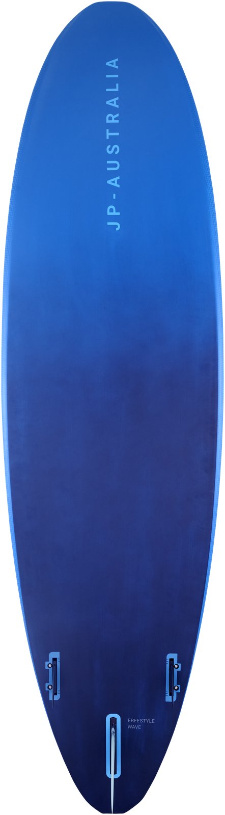 JP-Australia Freestyle Wave 2025 windsurf deszka alulnézetben, kék színben