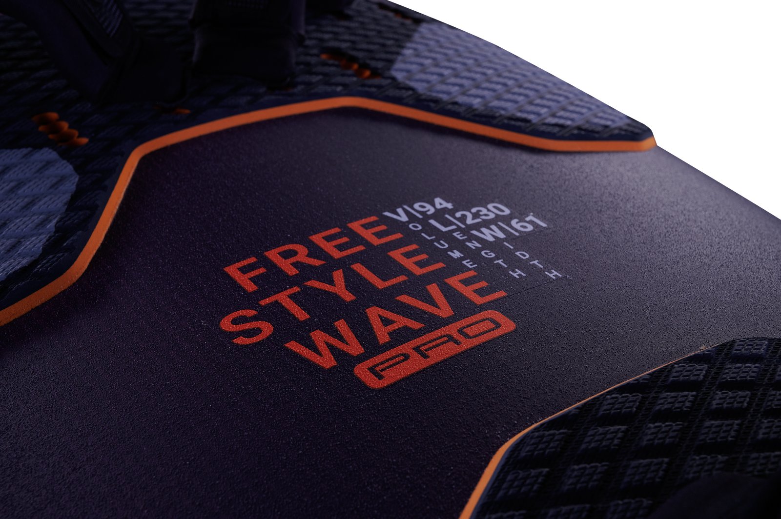 JP Freestyle Wave 2026 Pro windsurf deszka részletgazdag fedélzeti grafikája és technikai adatai