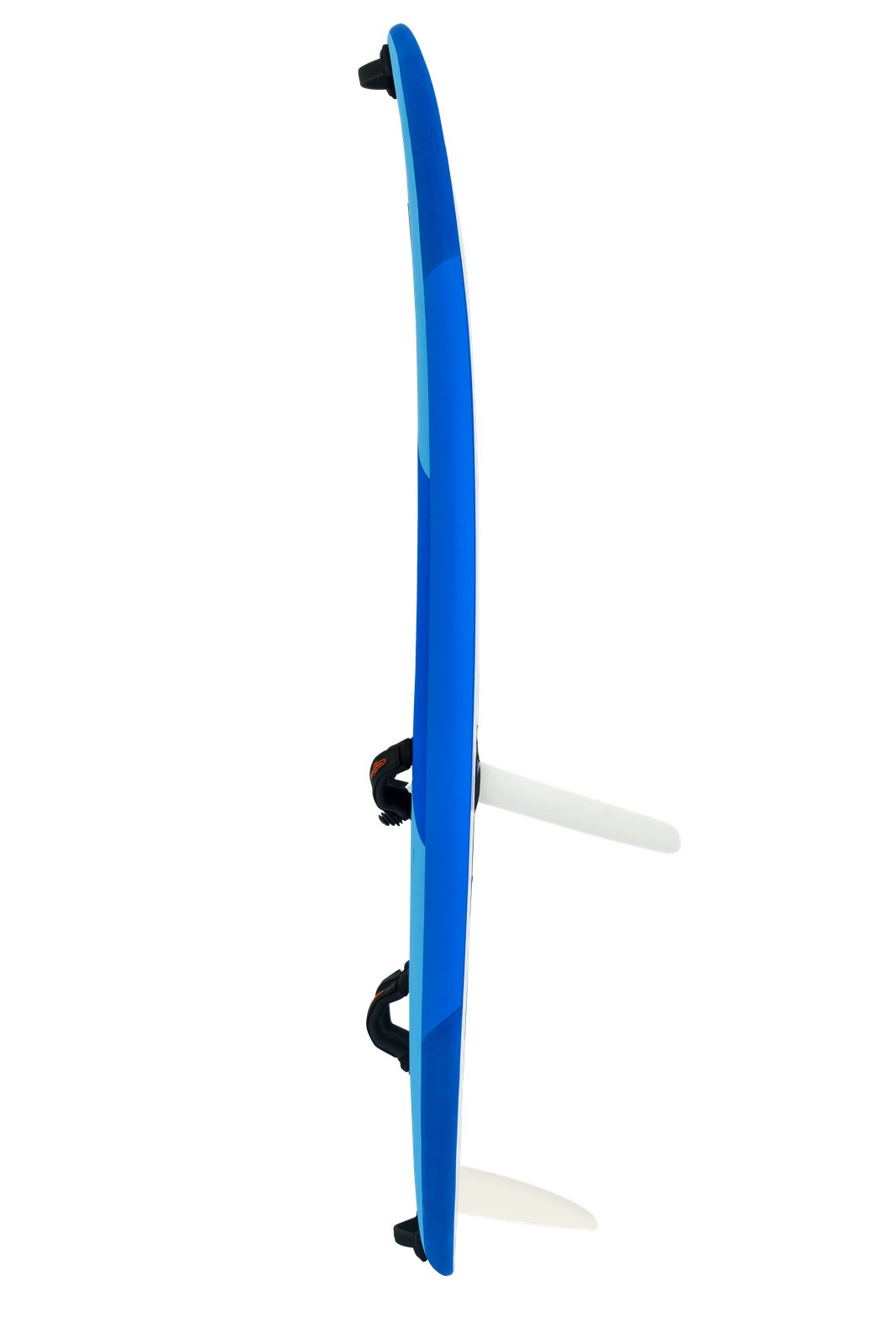 Funster 2026 windsurf oktatódeszka oldalnézetből szkeggel felszerelve