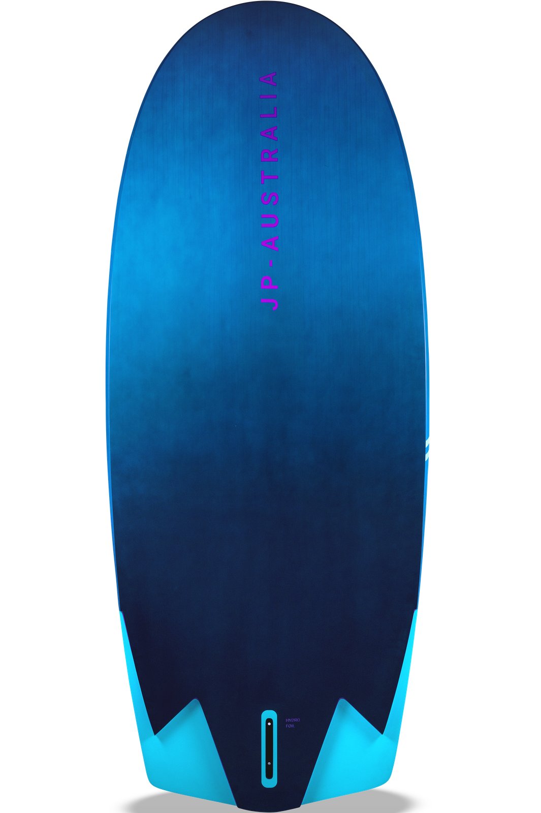 kék színátmenetes JP Australia HydroFoil 2025 windsurf foiling deszka felülnézetből