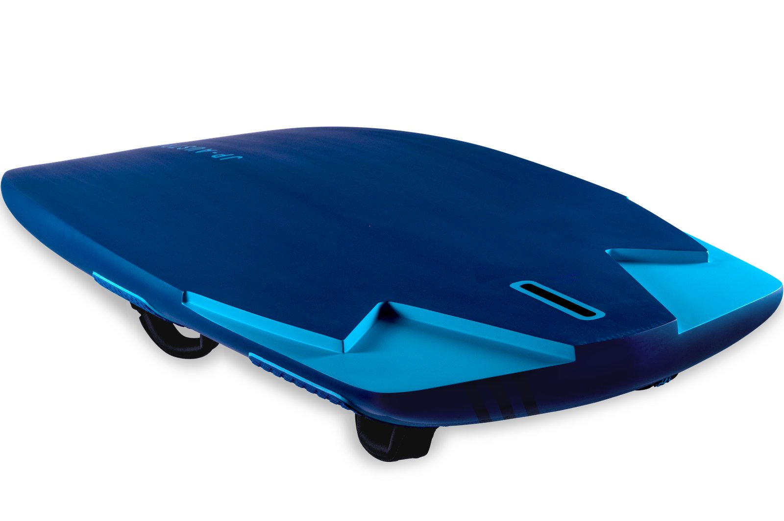 JP HydroFoil 2025 windsurf-szárnyas deszka kék színben, szerkezeti részletekkel