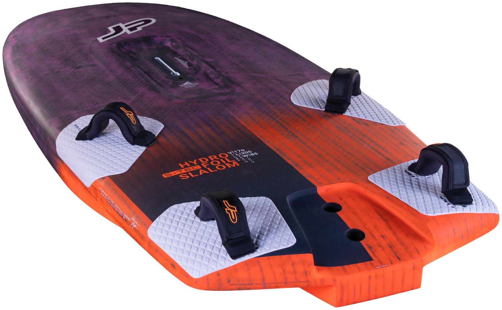 JP HydroFoil Slalom 2026 versenyszörf deszka karbon építéssel és optimalizált cut-out kialakítással