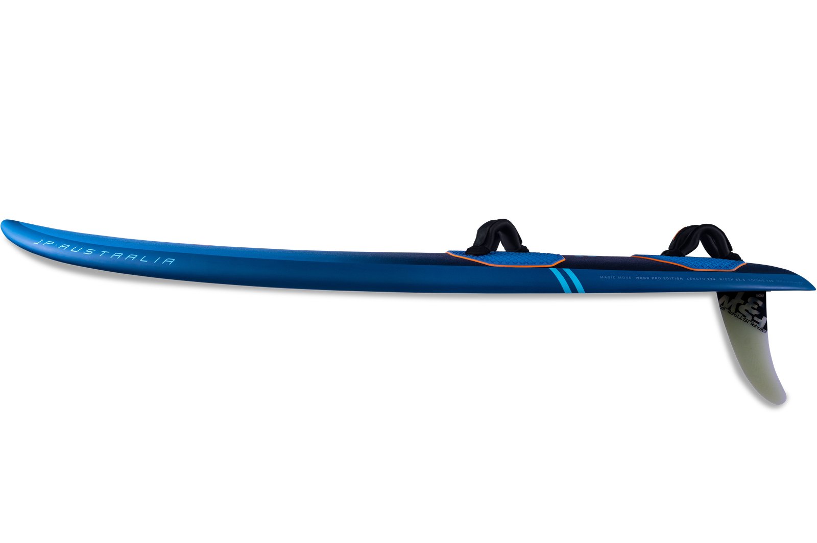 JP Australia Magic Move 2025 bump and jump freeride windsurf deszka oldalnézetből