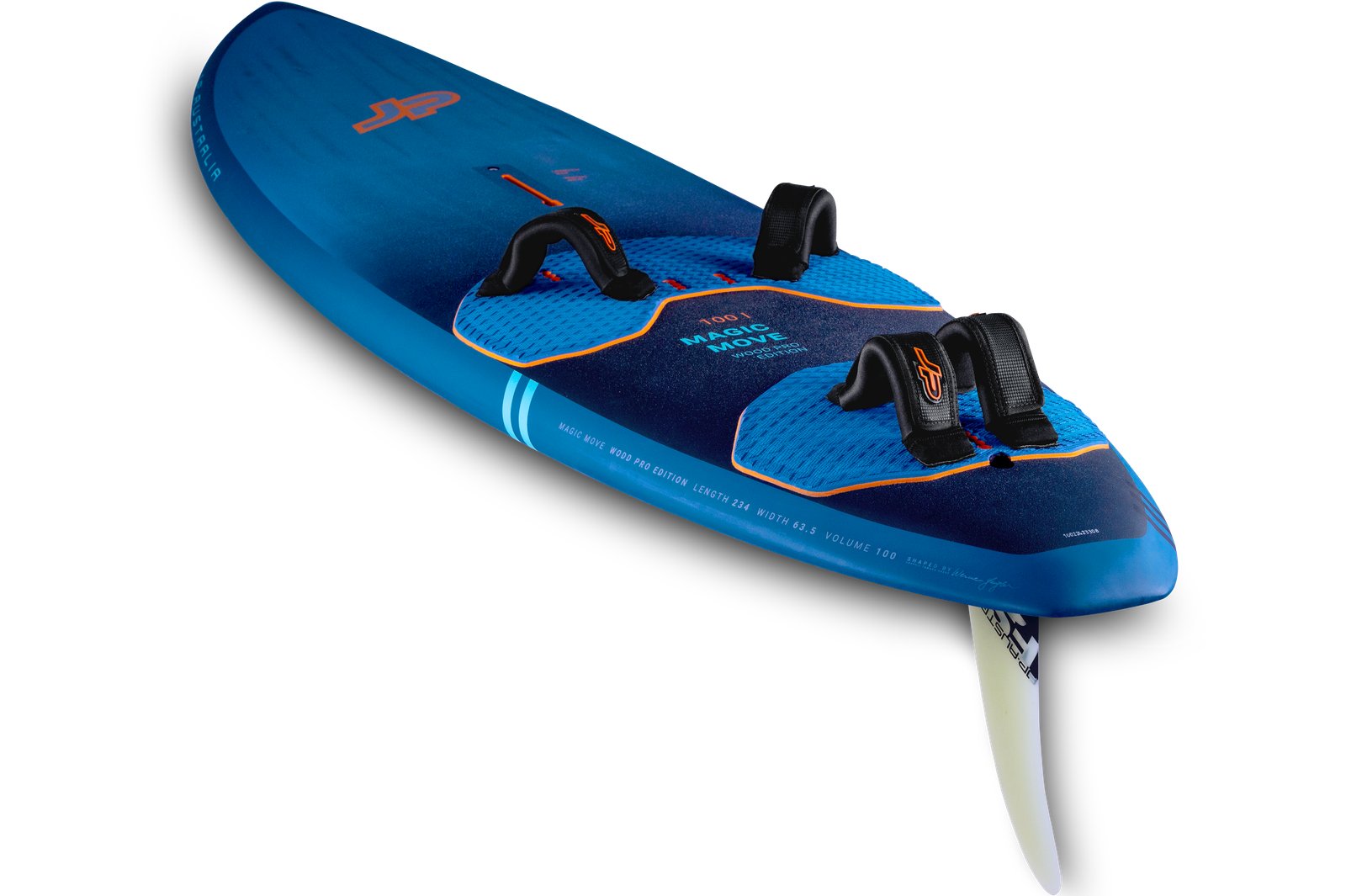 JP-Australia Magic Move 2025 bump and jump freeride windsurf deszka lábpántokkal és szkeggel