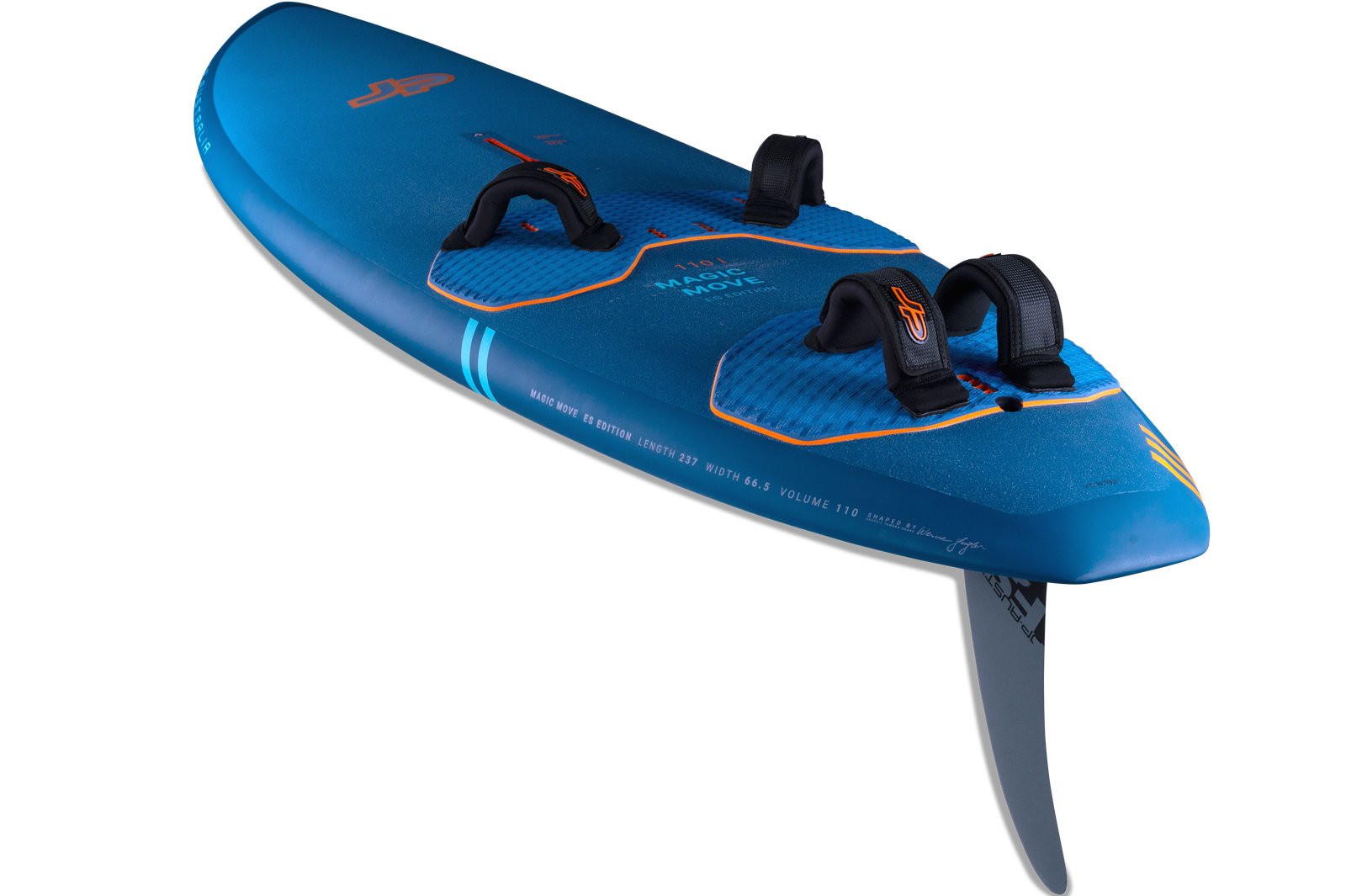 JP Magic Move 2025 bump and jump freeride windsurf deszka kék színben, szkeggel felszerelve