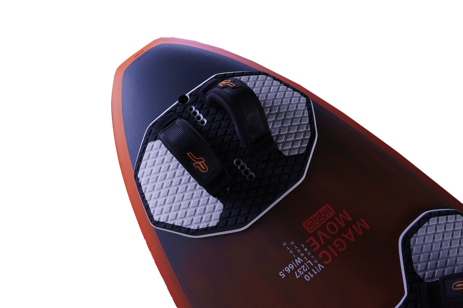 JP Magic Move 2026 windsurf deszka farokrész lábpántokkal és csúszásgátló deckpaddel