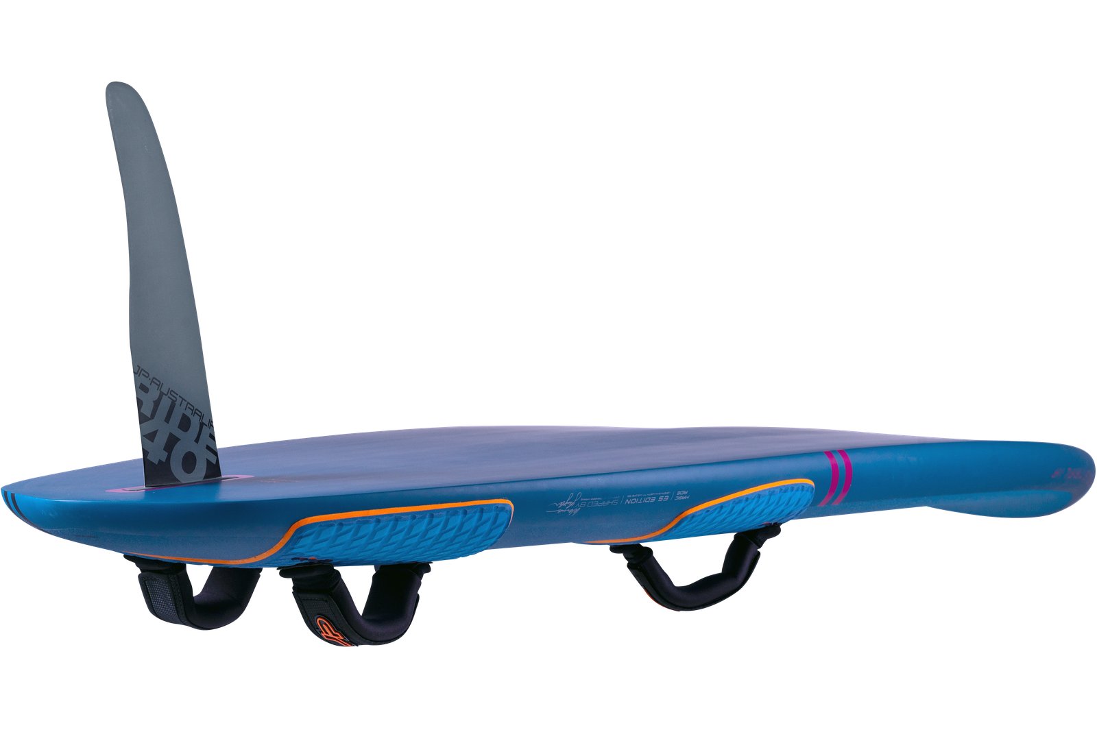 JP Magic Ride 2026 freeride windsurf deszka kék színben, szkeggel és lábpántokkal