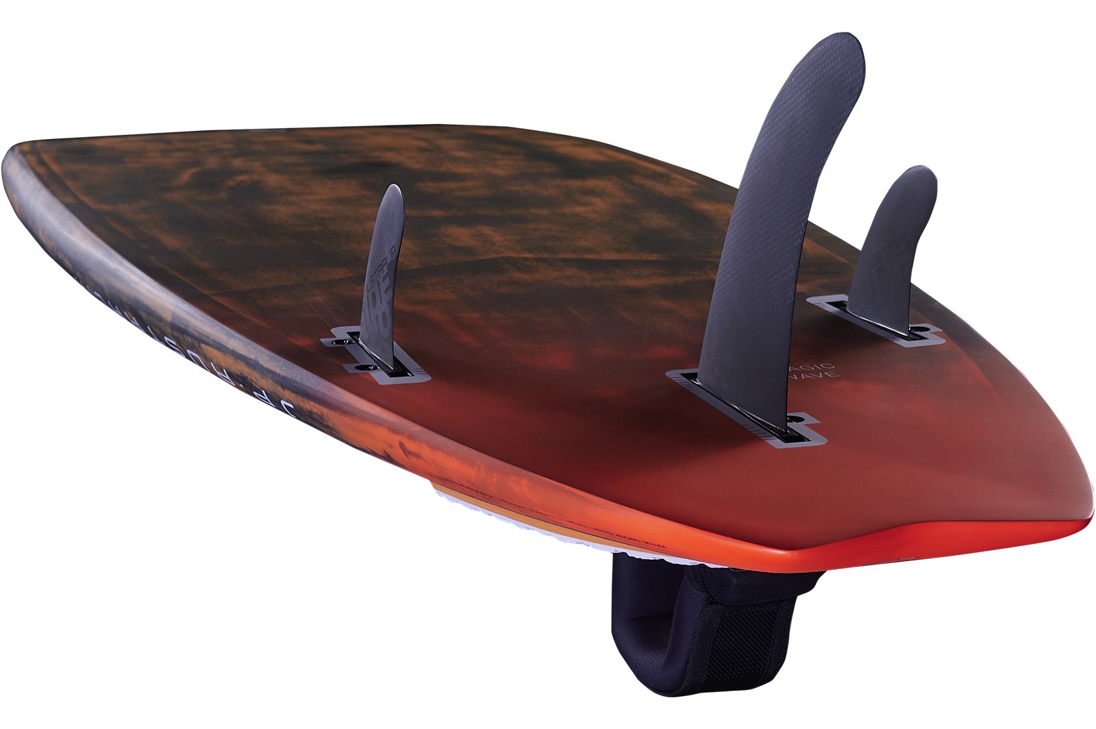 JP Magic Wave 2026 S-TEC windsurf deszka thruster szkegrendszerrel alulnézetből