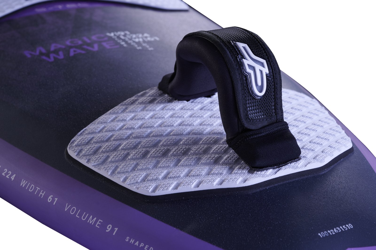 JP Magic Wave 2026 lila színű windsurf deszka lábpánttal és csúszásgátló deckpaddal