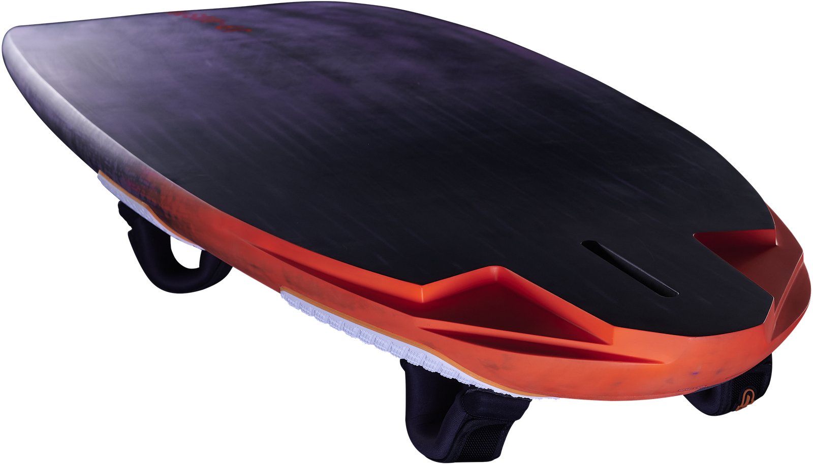 JP Slalom 2026 verseny szörfdeszka S-TEC technológiával, fekete-narancs színösszeállításban