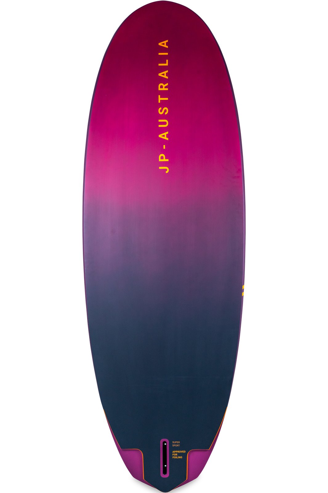 JP-Australia Super Sport 2025 freerace windsurf deszka felülnézetből, sötétlila színátmenetes mintázattal