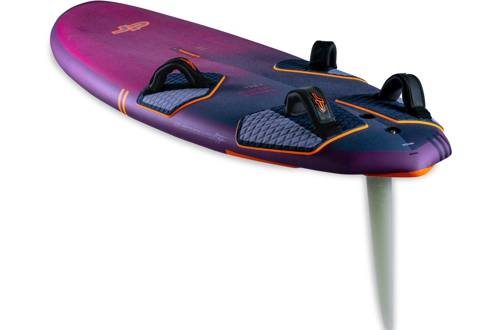 JP Super Sport 2025 freeride windsurf deszka lábpántokkal és szkeggel