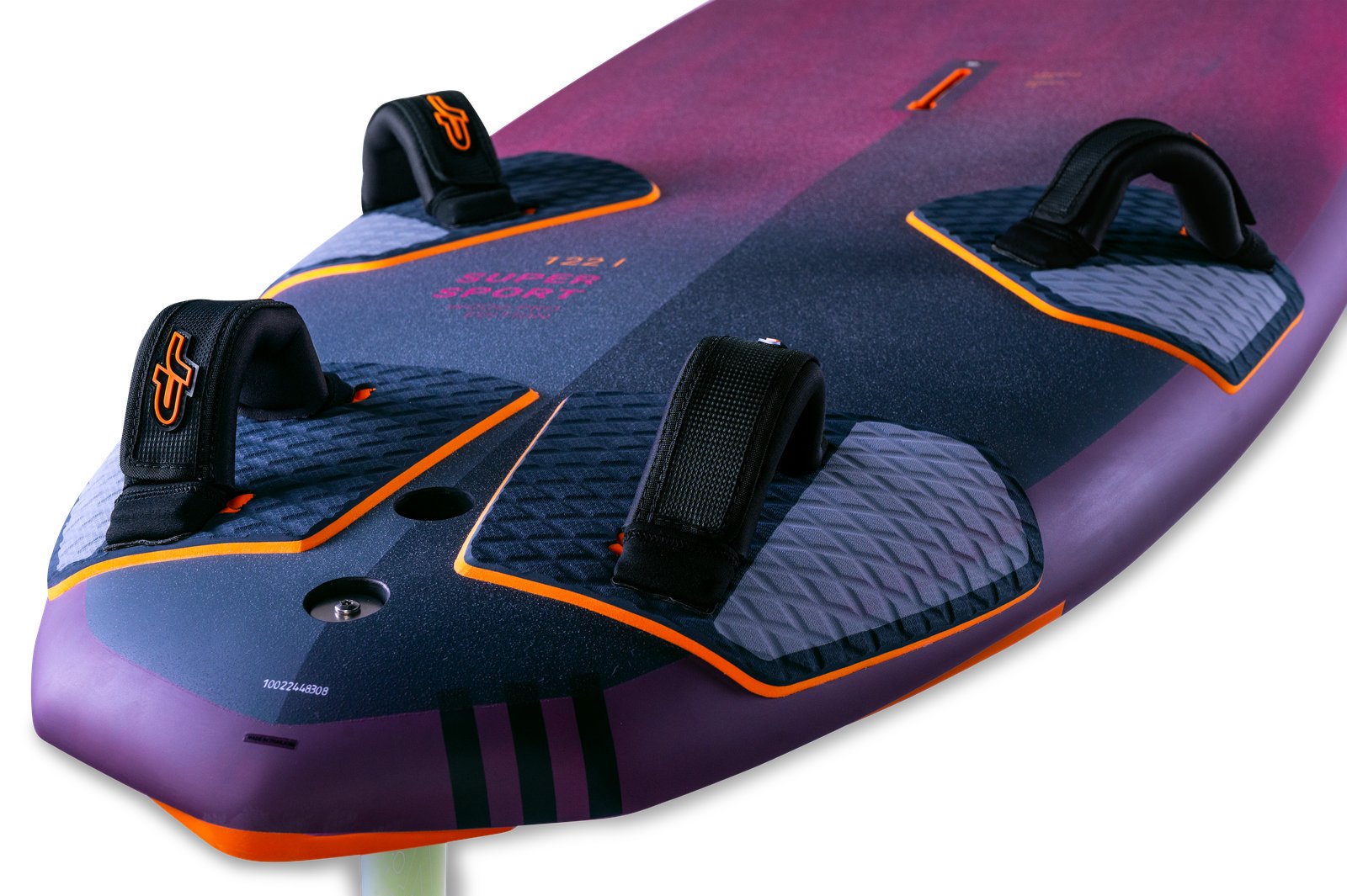 JP Super Sport 2025 freeride windsurf deszka farokrésze lábpántokkal és csúszásgátló padokkal