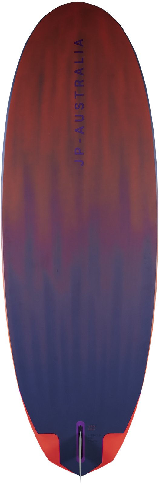 JP-Australia Super Sport 2026 freerace windsurf deszka felülnézeti képe sötétkék és piros színátmenetes mintázattal