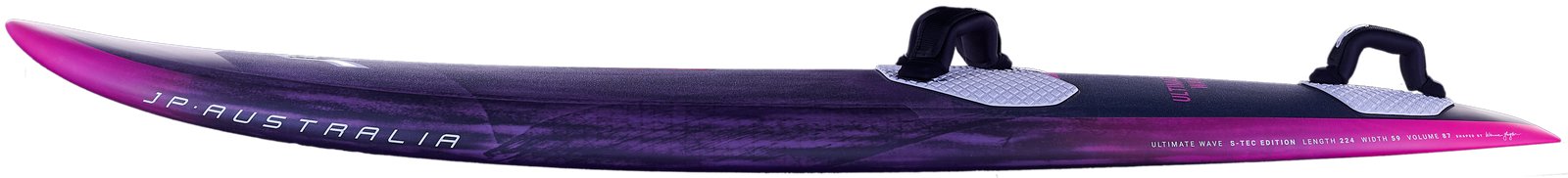 JP-Australia Ultimate Wave 2026 hullámlovas szörfdeszka S-TEC technológiával, lábpántokkal felszerelve