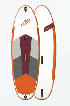 JP Young Gun Air LE WS 2025 gyerek felfújható windsurf és SUP deszka elöl- és hátulnézetből