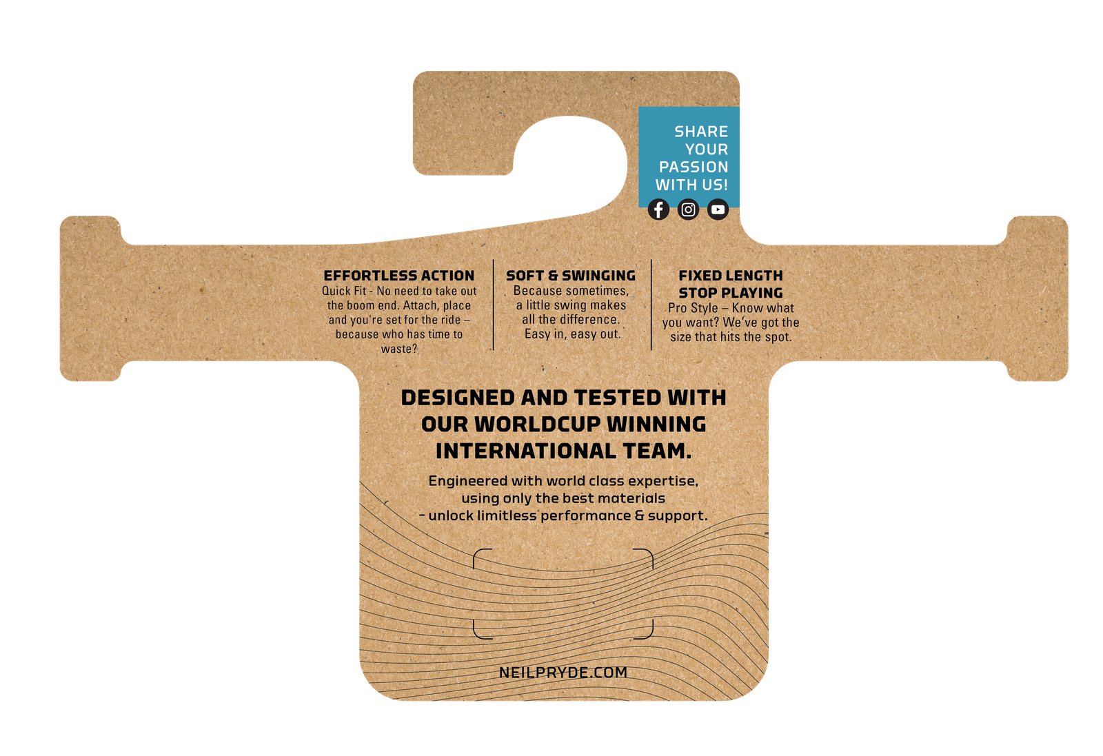 NeilPryde Fixed HL Travel 2026 szörf trapézkötél csomagolása gyorsrögzítő rendszerrel