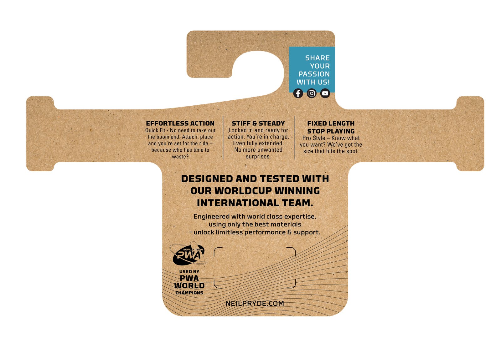 NeilPryde Fixed HL Travel S 2026 merevtrapez-kötél csomagolás és technikai leírás