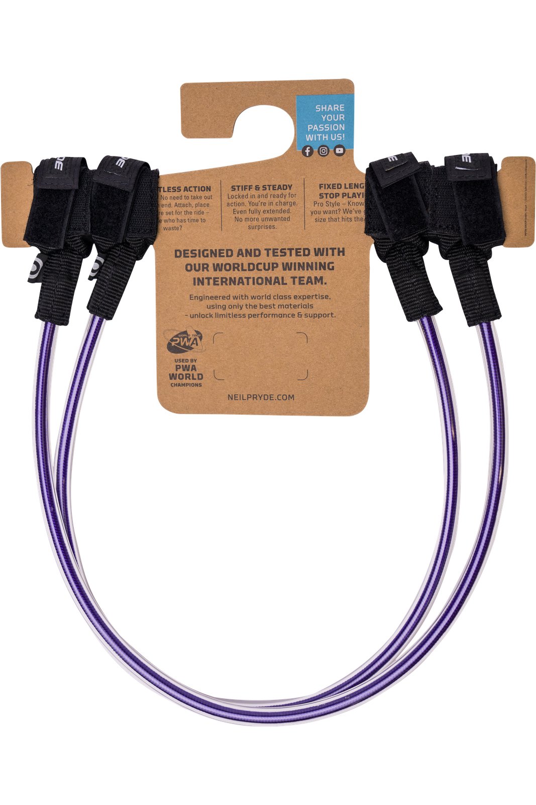 NeilPryde Fixed HL Travel S 2026 rögzített hosszúságú windsurf trapézkötél gyorscsatlakozós kialakítással