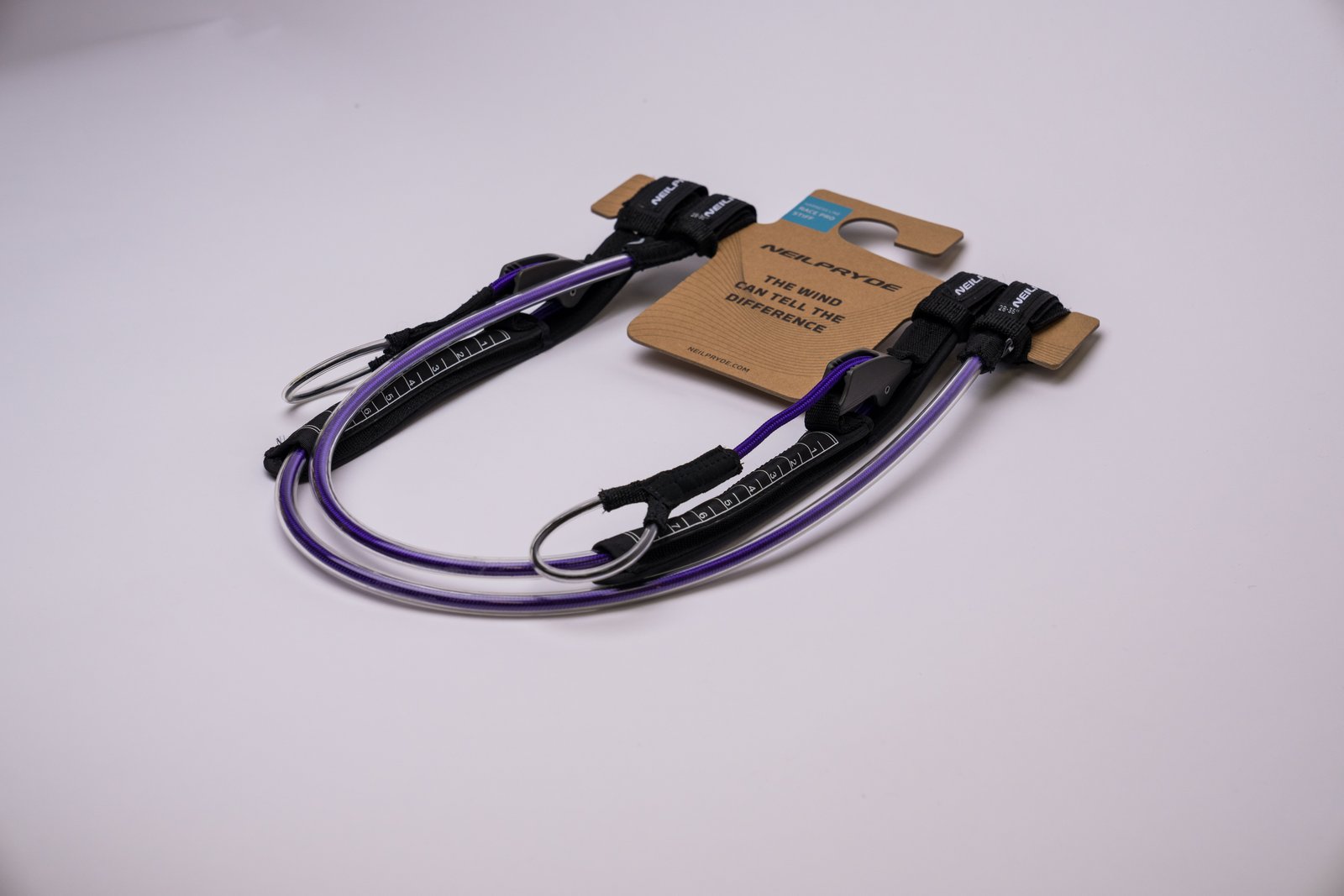 NeilPryde Race HL Pro S 2026 állítható windsurf trapezkötél, Quick Fit technológiával és Clampcleat rögzítéssel csomagolásban