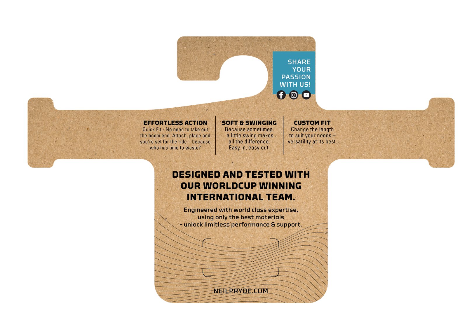 NeilPryde Travel Vario HL 2026 szörf trapézkötél csomagolása a gyors rögzítés és állíthatóság leírásával