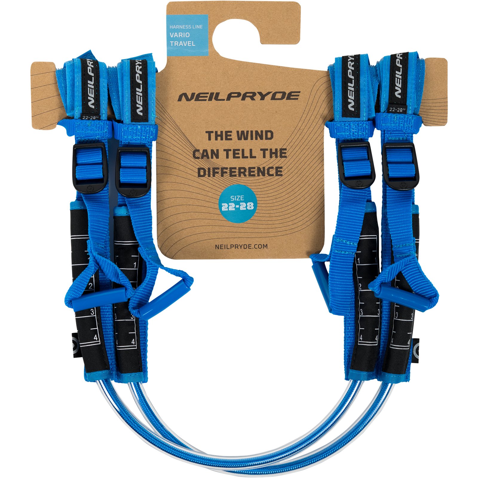 NeilPryde Travel Vario HL 2026 állítható széllovas trapézkötél 22-28 colos méretben, Quick Fit rögzítéssel