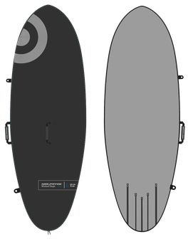 NP Windsurf Single Free 2025 szörfdeszka védőtok freeride és freerace deszkákhoz, továbbfejlesztett hordfülekkel