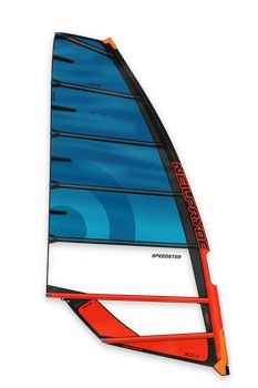 NeilPryde Speedster 2026 cam nélküli freeride szörfvitorla kék-narancs színben