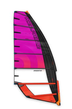 NeilPryde Speedster EVO 2026 cam-free freerace szörfvitorla 7.5-ös méretben, rózsaszín és fekete színösszeállításban