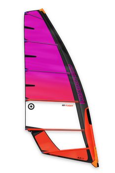 NeilPryde V8 Flight 2025 foil windsurf vitorla pink-narancs színösszeállításban