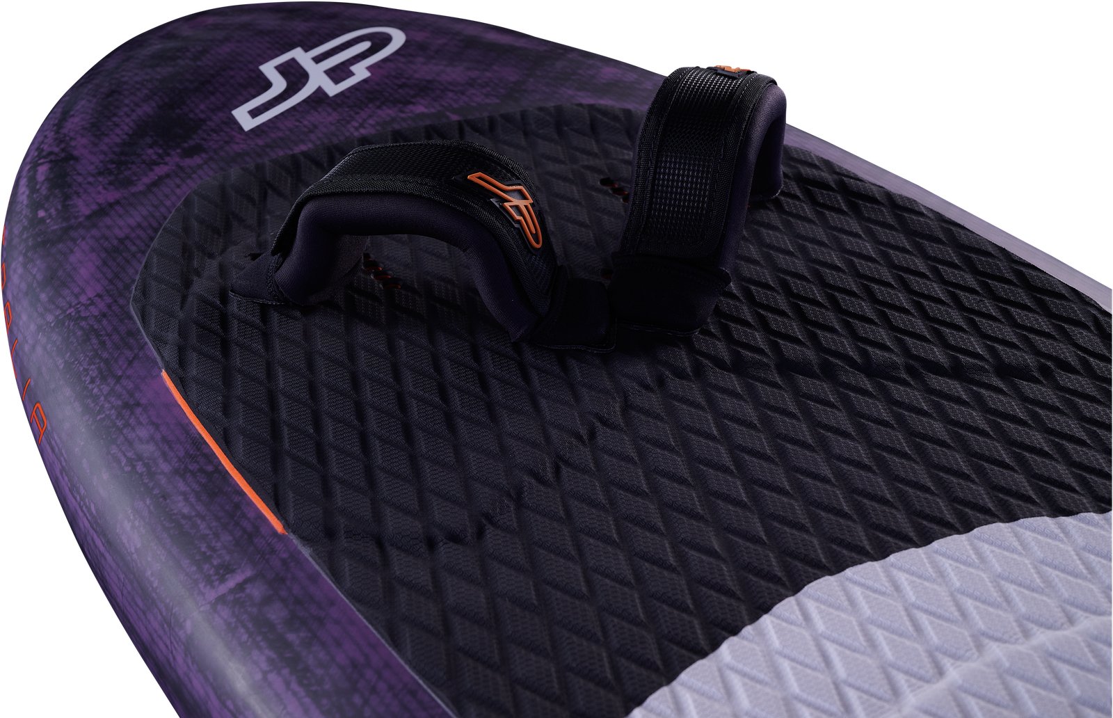 JP F-Winger 2026 wingfoil deszka lábtartó papucsokkal és csúszásgátló deckpaddal