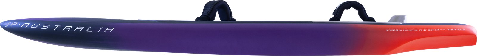 JP-Australia M-Winger 2026 wingfoil és downwind foiling deszka oldalnézetből