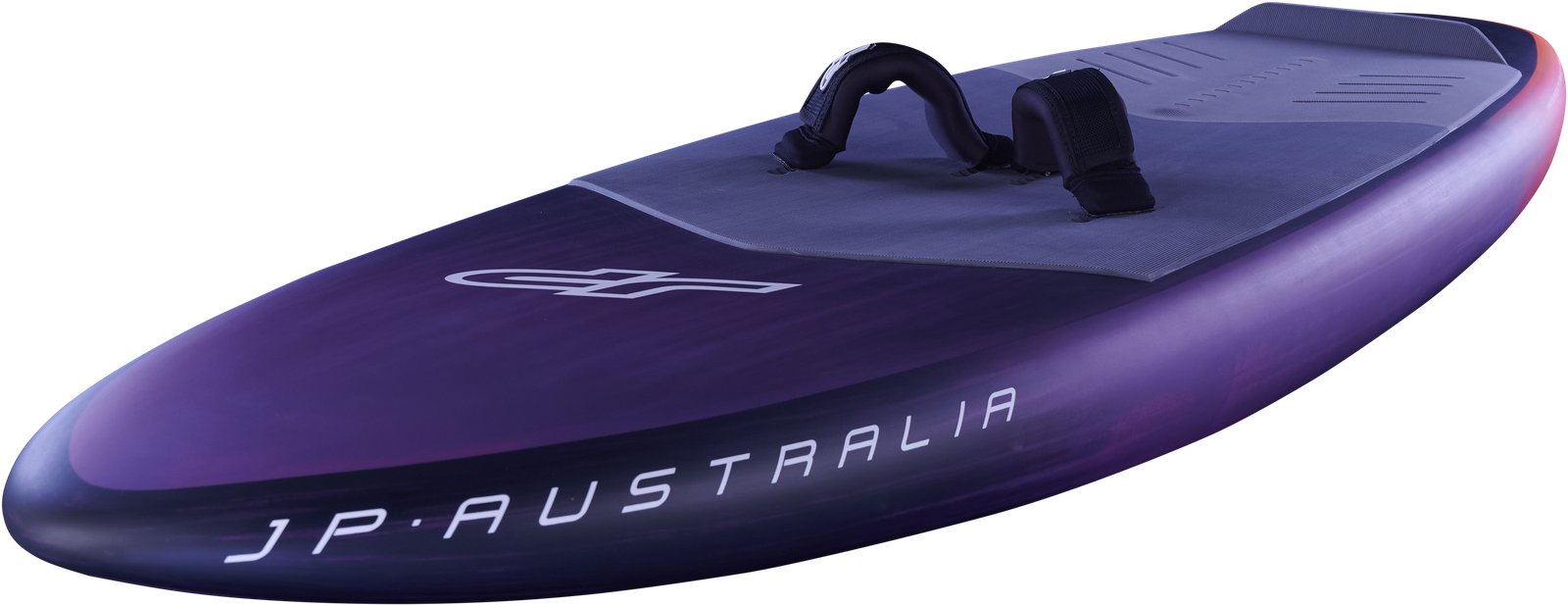 JP Australia M-Winger 2026 wingfoil deszka lábpántokkal, kék-lila színvilágban