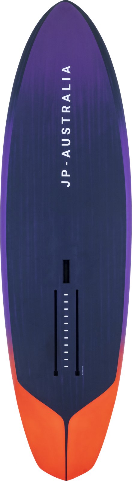 JP Australia M-Winger 2026 wingfoil és downwind SUP deszka, hydrofoil sínekkel ellátott aljzati nézet