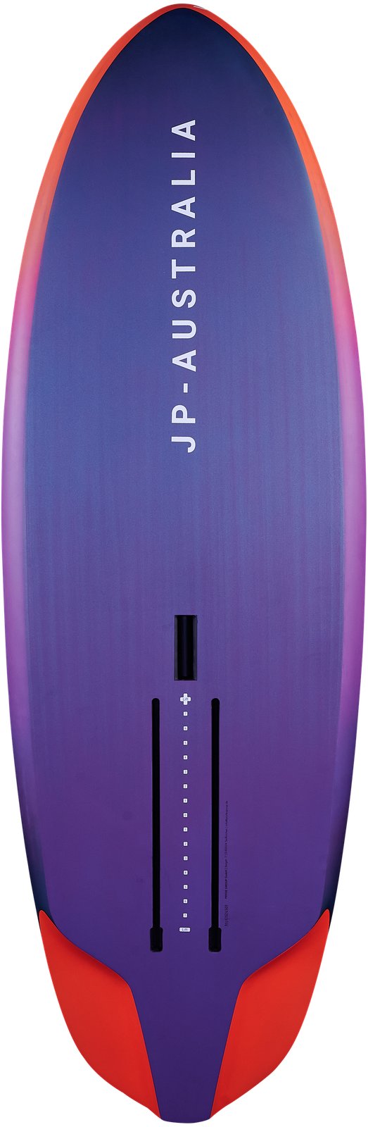 JP-Australia RS 2026 wingfoil deszka felülnézetből, foil rögzítési pontokkal