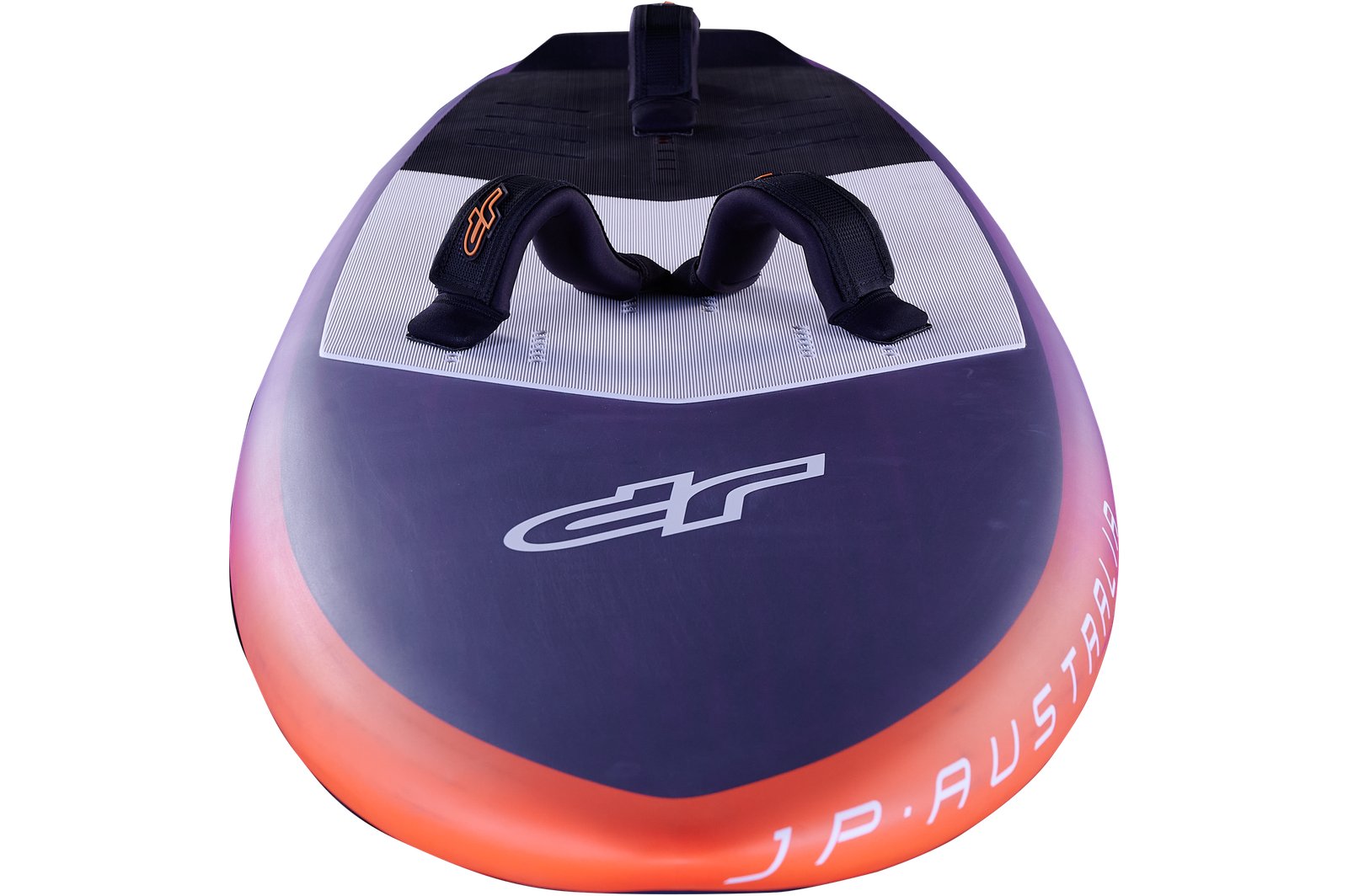 JP-Australia RS 2026 wingfoiling deszka lábtartó papucsokkal felülről nézve