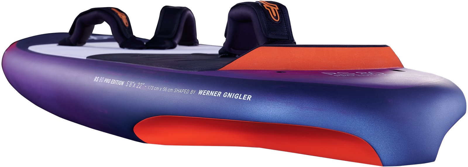 RS 2026 Pro Edition wing- és prone foil deszka Werner Gnigler tervezésű 5'8-os méretben, lábpántokkal felszerelve