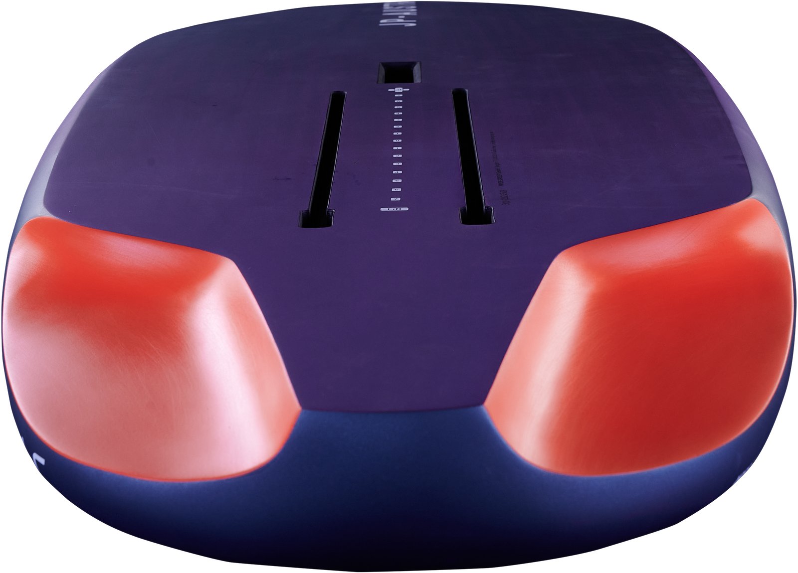 RS 2026 wingfoil deszka alja foil box csatlakozókkal és jellegzetes hátsó kialakítással