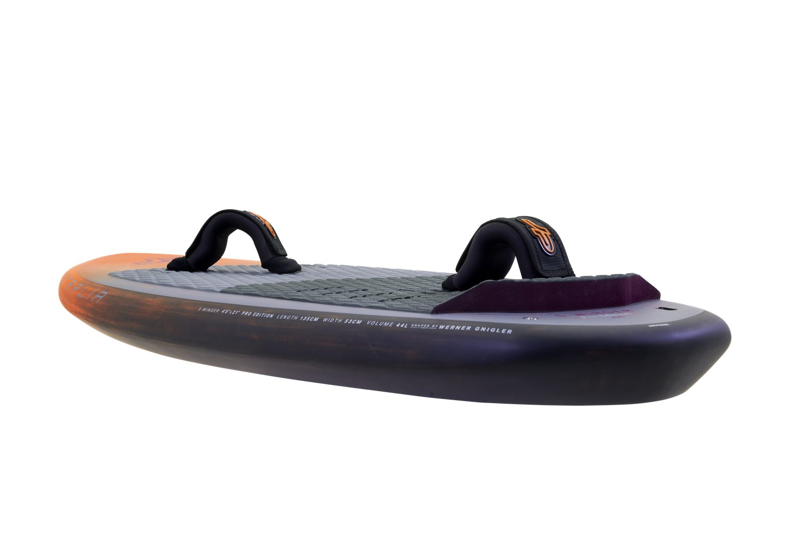 S-Winger 2026 hullám- és wingfoil deszka lábpántokkal, 44 literes kivitelben