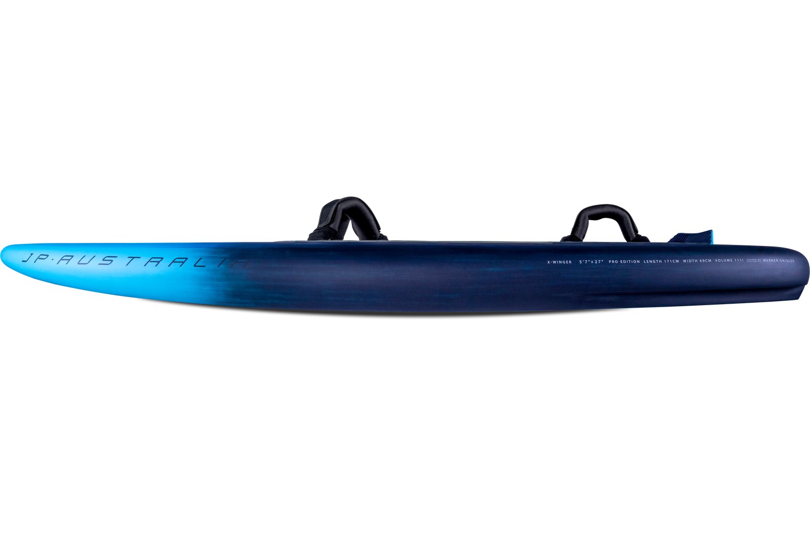 JP-Australia X-Winger 2025 wingfoil deszka oldalnézetből