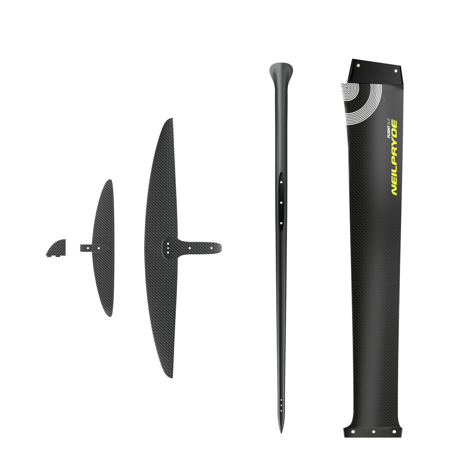 NeilPryde Flight SLR HM carbon szárnyashajó szett karbon árboccal, törzzsel és front szárnnyal