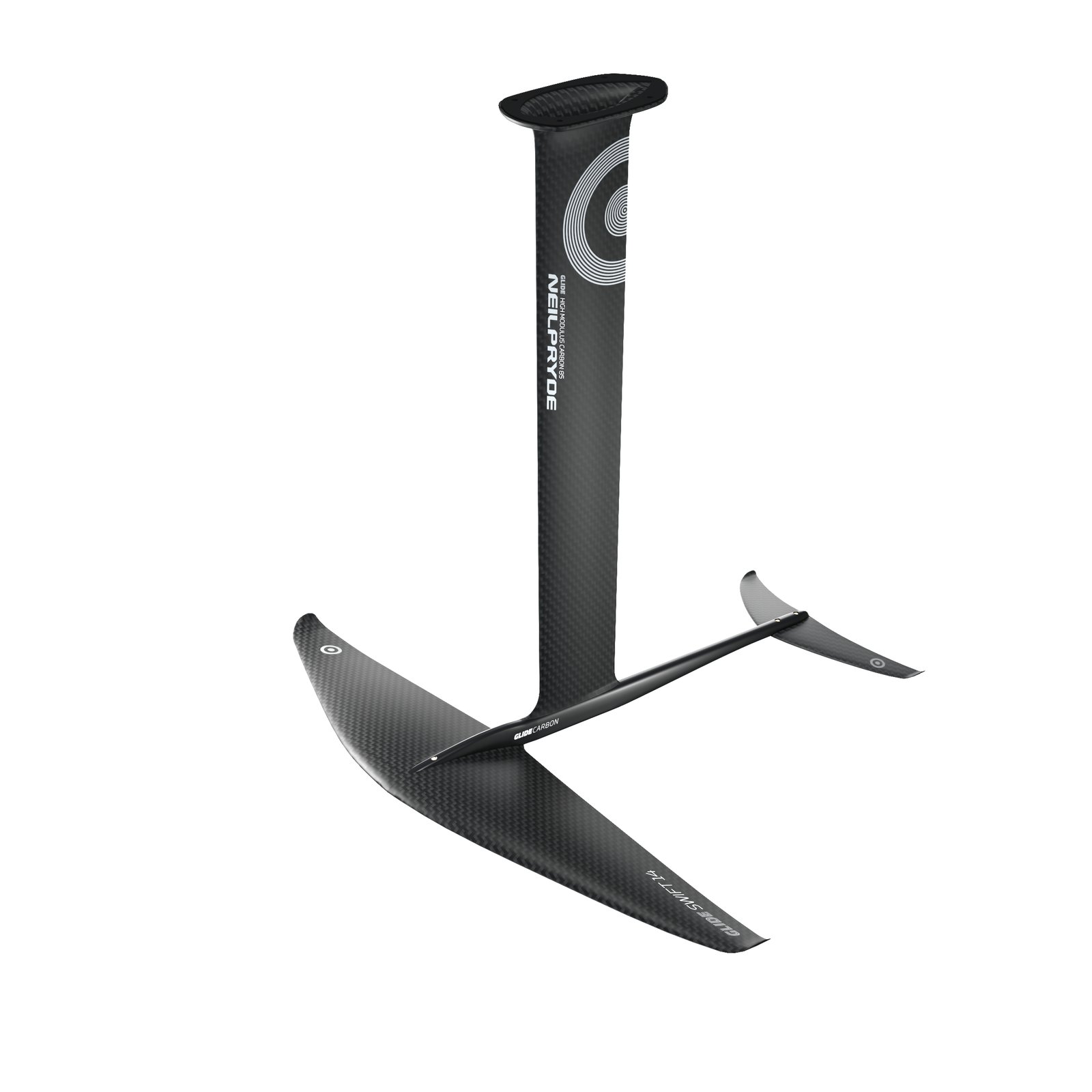 NeilPryde Glide Swift Carbon 2026 szárnyas szett wingfoilinghoz, karbon árboccal és nagy teljesítményű high aspect frontszárnnyal