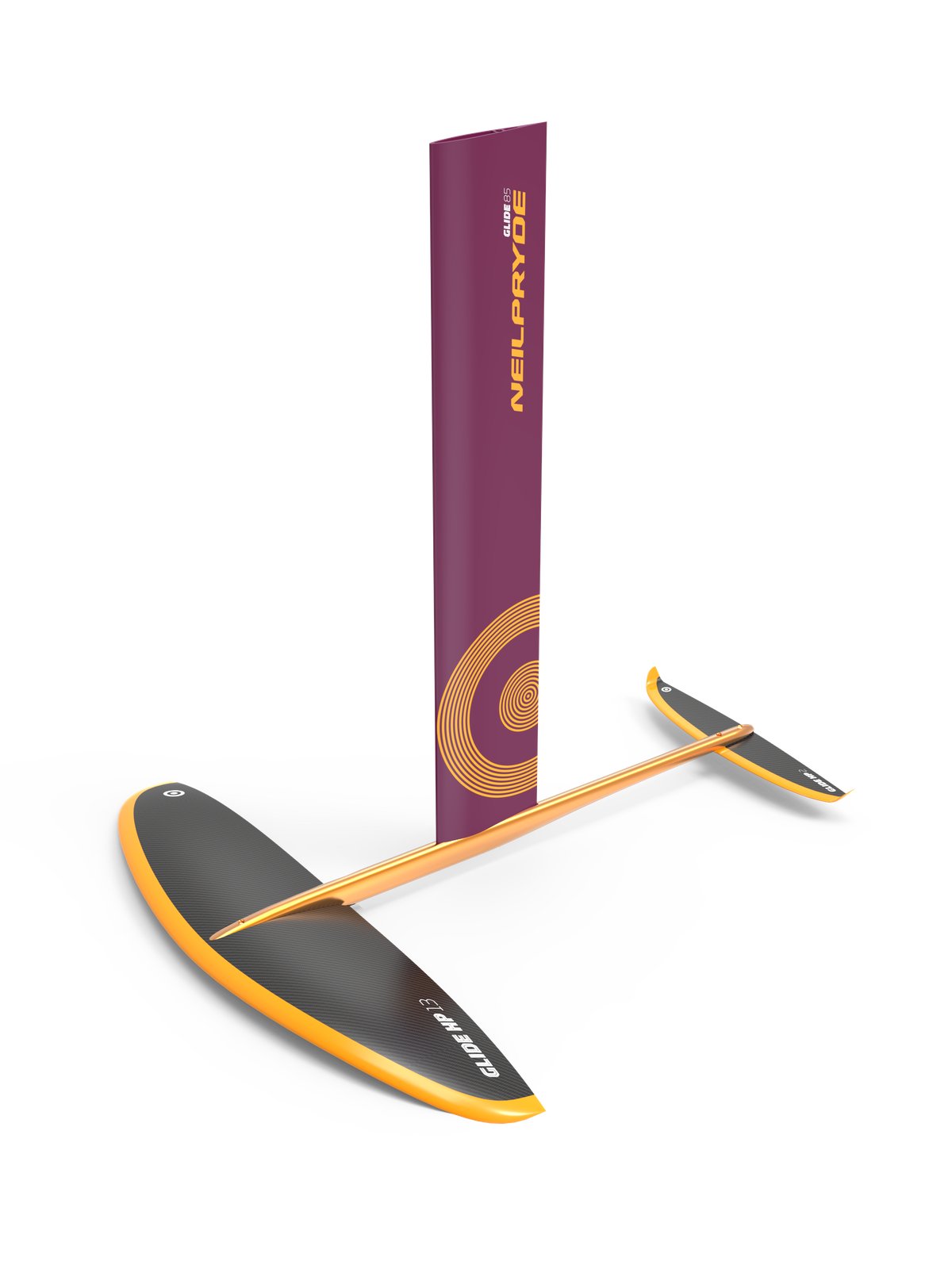 NeilPryde Glide Wind HP 2026 windsurfing hydrofoil szett fekete alapon